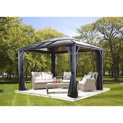 Sojag Meridien Polycarbonite Gazebo 9 ft. H X 10 ft. W X 12 ft. L