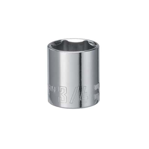 Craftsman SAE 6 Point Shallow Socket - 3/4 in. X 3/8 in. Drive