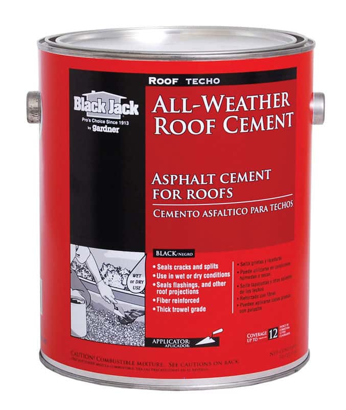 Black Jack Gloss Black Patching Cement AllWeather Roof Cement 1 gal