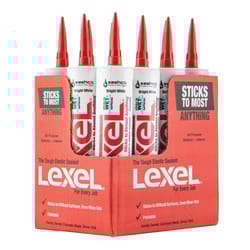 Sashco Lexel White Synthetic Rubber All Purpose Caulk 10.5 oz