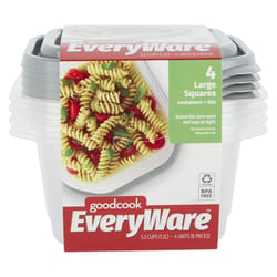 Good Cook EveryWare 5.2 cups Clear Food Storage Container Set 4 pk