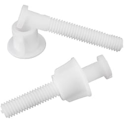 Plumb Pak Toilet Seat Hinge Bolts White Plastic For Universal