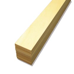 Midwest Products 3/32 in. X 1 in. W X 24 in. L Basswood Sheet #2/BTR Premium Grade