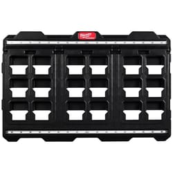 Milwaukee PACKOUT 30.75 in. W X 20 in. H Large Large Wall Mounted Plate Polypropylene 18 compartment