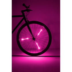 Brightz Spin Brightz Pink LED Bike Accessory ABS Plastics 1 pk