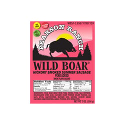 Pearson Ranch Jerky Wild Boar Hickory Smoked Summer Sausage 7 oz Packet