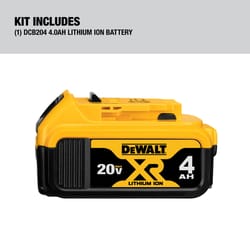 DeWalt 20V MAX XR DCB204 20 V 4 Ah Lithium-Ion Battery Pack 1 pc