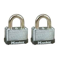 Master Lock 15/16 in. H X 13/16 in. W X 1-1/2 in. L Steel Warded Locking Padlock
