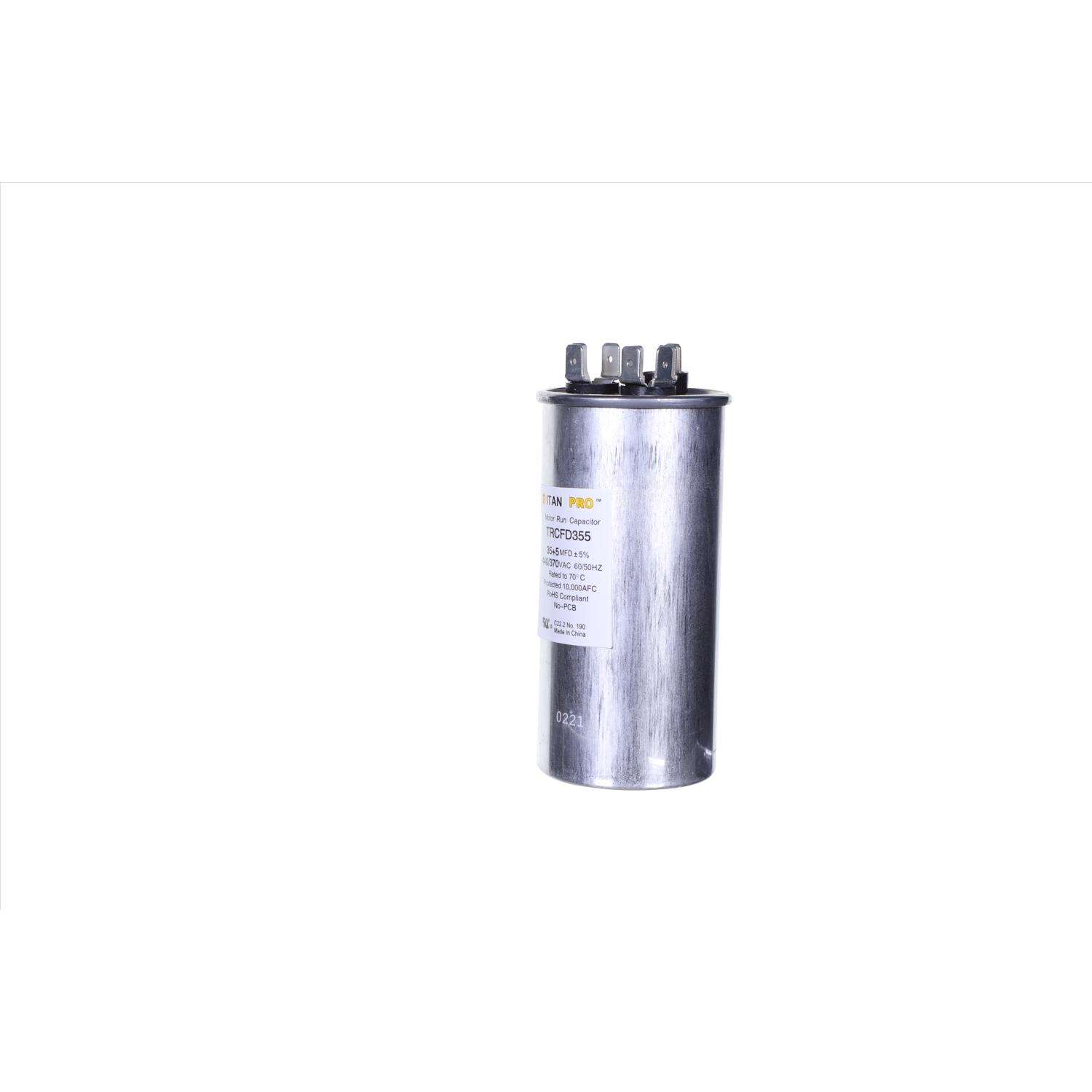 Titan Pro 35+5 MFD 440 V Round Run Capacitor Ace Hardware
