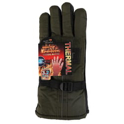 Heat Zone Deluxe One Size Fits All Black Cold Weather Gloves