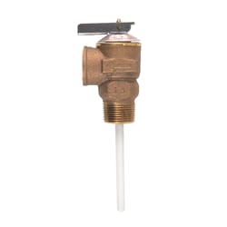 Cash Acme MNPT Bronze Temperature and Pressure Relief Valve FNPT