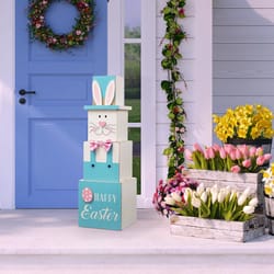 Glitzhome Easter Double Sided Porch Decor MDF 1 pc