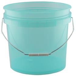 Leaktite Translucent Green 3.5 gal Plastic Bucket
