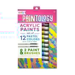 OOLY Paintology Pastel Colors Acrylic Paint Set Multicolored 14 pc