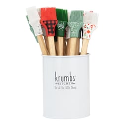 DM Merchandising Krumbs Kitchen Assorted Silicone/Wood Basting Brush