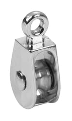 Campbell 1 in. D Nickel Copper Ridge Eye Single Eye Pulley