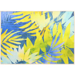 Olivia's Home 22 in. W X 32 in. L Multicolored Tropical Indigo Polyester Accent Rug