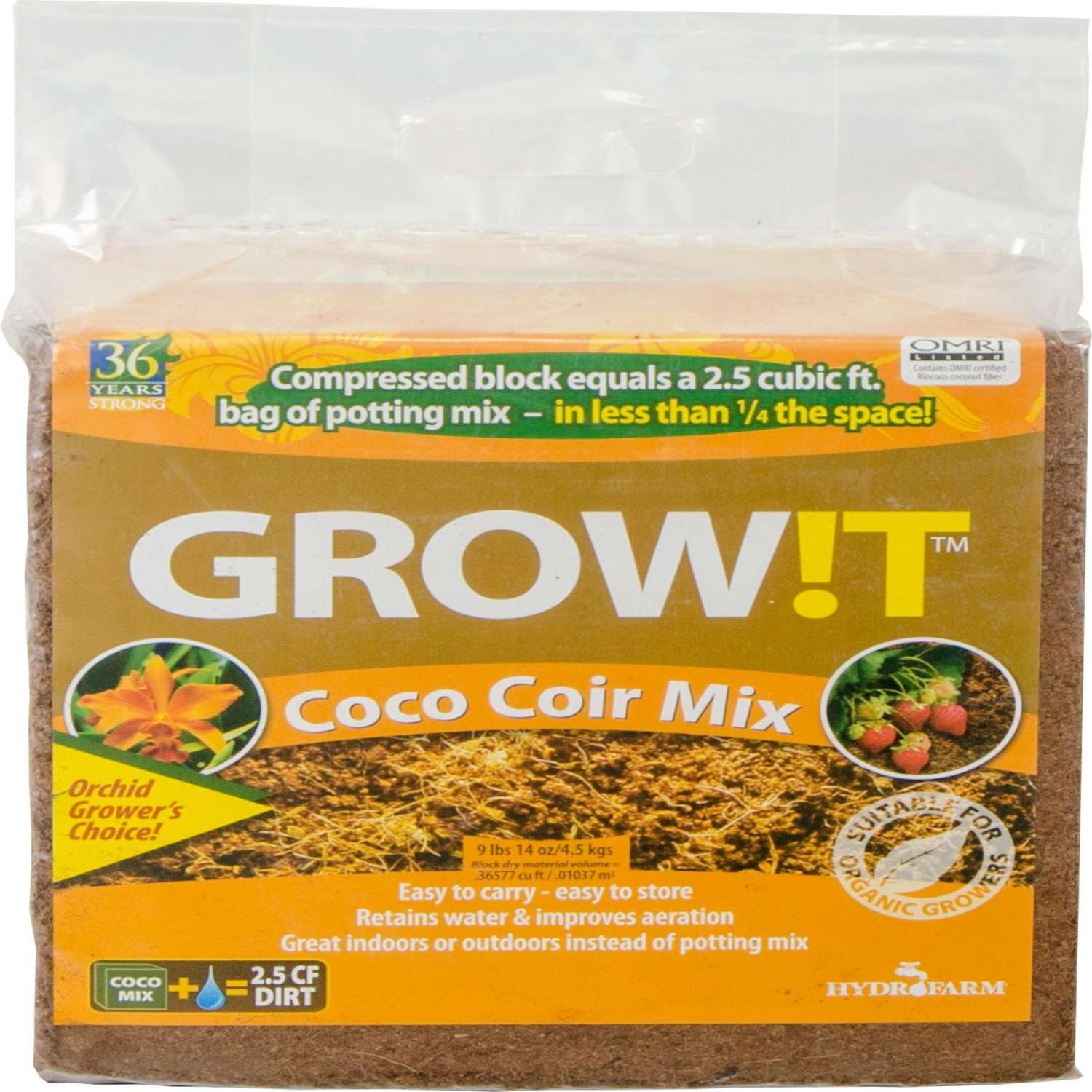 Growit Organic All Purpose Coco Coir Mix 0.37 cu ft Ace Hardware