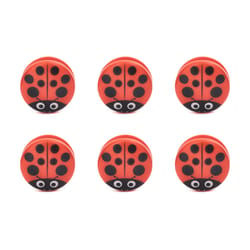 KIKKERLAND Red ABS Plastic Lady Bug Bag Clips