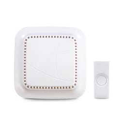 Heath Zenith White Plastic Wireless Door Chime Kit