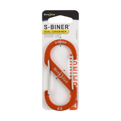 Nite Ize S-Biner 1.9 in. D Aluminum Orange Dual Carabiner Key Chain