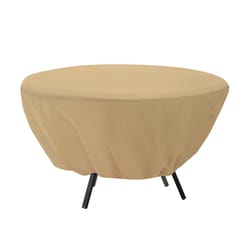 Classic Accessories Terrazzo 23 in. H X 50 in. W X 50 in. L Brown Polyester Table Cover