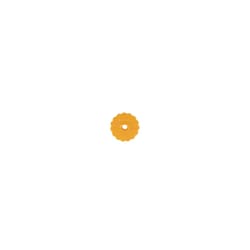 Wooster 2 in. W Yellow Polypropylene Roller Gauge