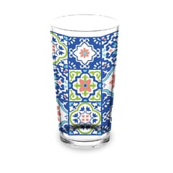 TarHong Talavera Tile 20 oz Multicolored Acrylic Drinking Glass