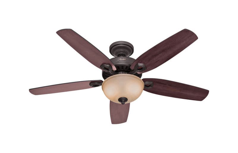 Hunter Builder Deluxe 52 in. New Bronze Brown LED Indoor Ceiling Fan