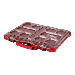Milwaukee PACKOUT Organizer Impact-Resistant Poly 10 compartments Red