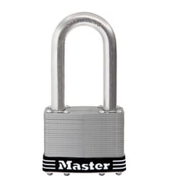 Master Lock 15SSKADLJ 4.8 in. H X 2.5 in. W Stainless Steel 5-Pin Cylinder Padlock