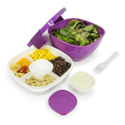 Bentgo 57 oz Purple Salad Container Set 1 pk