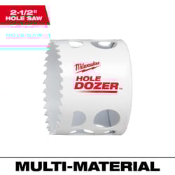 Milwaukee Hole Dozer 2-1/2 in. Bi-Metal 1.9 in. L X 1/4 in. D Hole Saw