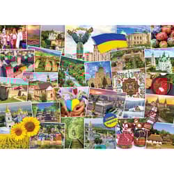 Eurographics Ukraine - Globetrotter Jigsaw Puzzle Multicolored 1000 pc