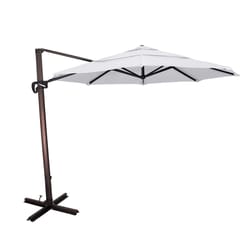 California Umbrella 11 ft. Tiltable Natural Offset Umbrella