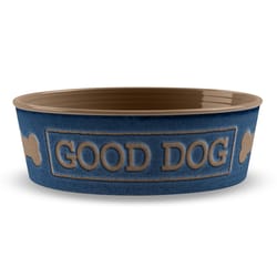 TarHong Indigo Good Dog Melamine 4 cups Pet Bowl