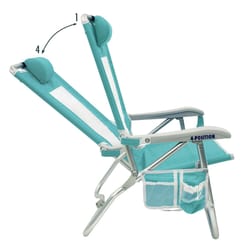 GCI Outdoor 4-Position Seafoam Beach Folding Chair