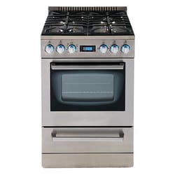 Avanti 2.6 cu ft Black/Silver Gas Range 750 W