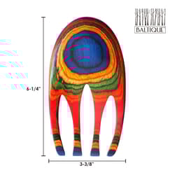 Totally Bamboo Baltique Multicolored Birch Wood Salad Hands