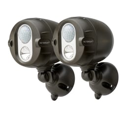 Mr. Beams NetBright Motion-Sensing Battery Powered LED Dark Brown Spotlight