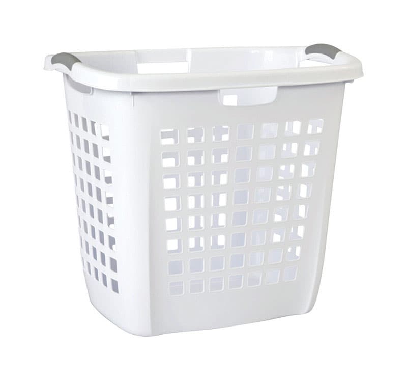 UPC 073149122582 product image for Sterilite White Plastic Laundry Basket | upcitemdb.com