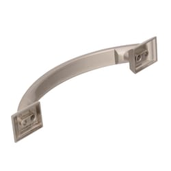 Amerock Candler Cabinet Pull 3-3/4 in. Satin Nickel 1 pk