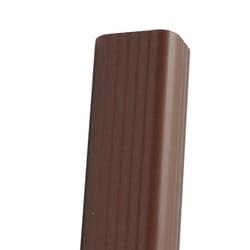 Amerimax 2 in. H X 3 in. W X 120 in. L Brown Vinyl Traditional Downspout