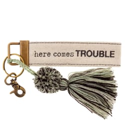 Karma Trouble Tassel Keychain Cotton Canvas 1 pk