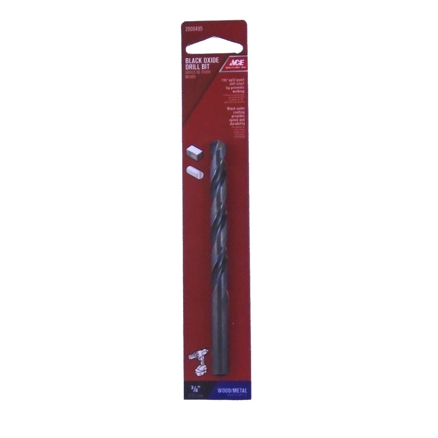 Ace 3/8 in. X 5 in. L High Speed Steel Drill Bit 1 pc