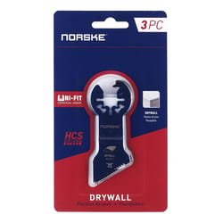 Norske Uni-Fit High Carbon Steel Drywall Blade Drywall 3 pk