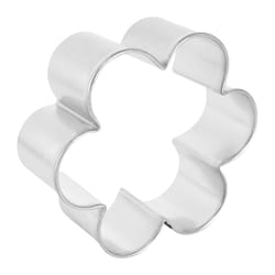 R&M International Corp International Corp 4 in. W X 4 in. L Scalloped Cookie Cutter Silver 1 pc