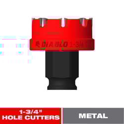 Diablo Steel Demon 1-3/4 in. Carbide Tipped 1/4 in. L Hole Cutter