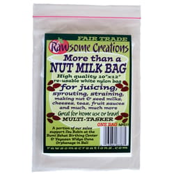 Rawsome Creations White Nylon Nut Milk Bag