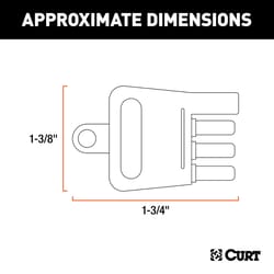 CURT 4 Flat Connector Tester 1.75 in.
